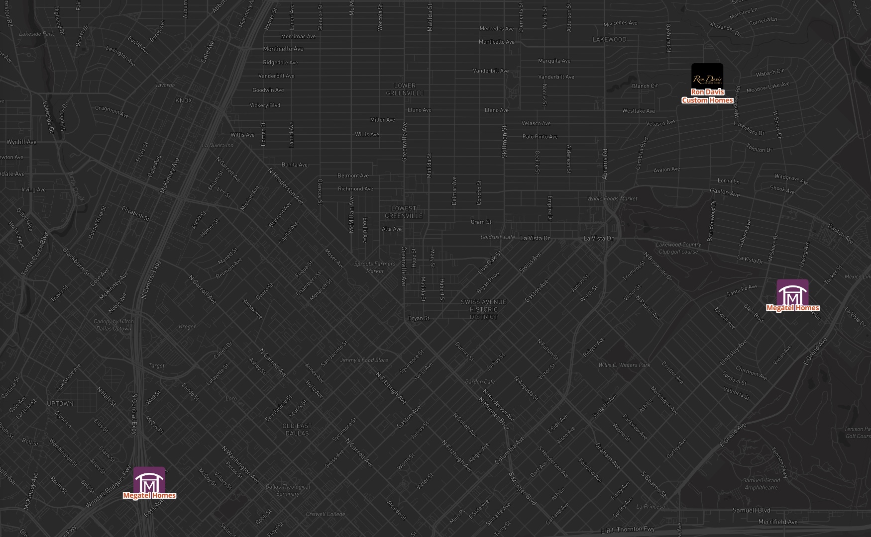 New Neighborhoods layer on the Pillar map in Dallas